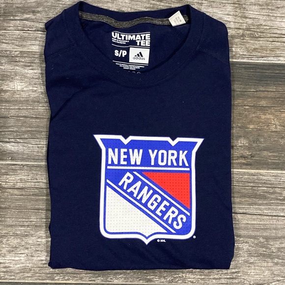 Adidas NHL NY RANGERS HOCKEY TEE -LIKE NEW  men’s small - Picture 2 of 9
